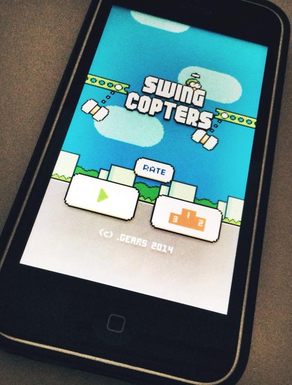 Flappy Bird Sequel Called Swing Copters