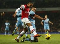 Theo Walcott Winston Reid Arsenal West Ham