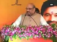 amit-shah-meets-bjp-village-heads-in-hyderabad
