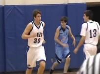 Austin Hatch plays basketball
