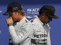 Nico Rosberg and Lewis Hamilton