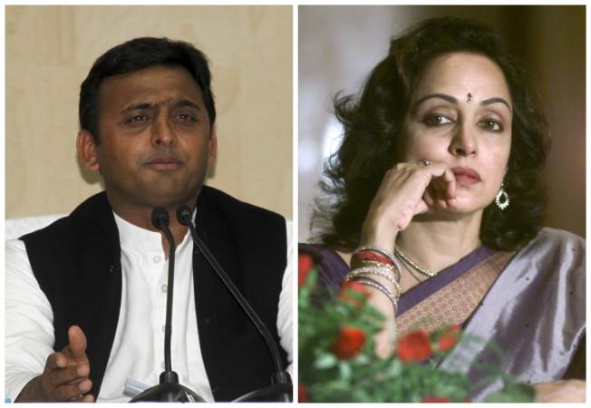Akhilesh Yadav, Hema Malini