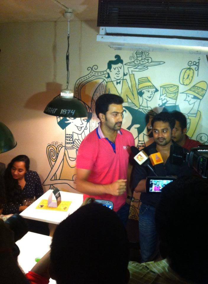 Prithviraj at Asif Ali's cafe Inauguration Asif Ali