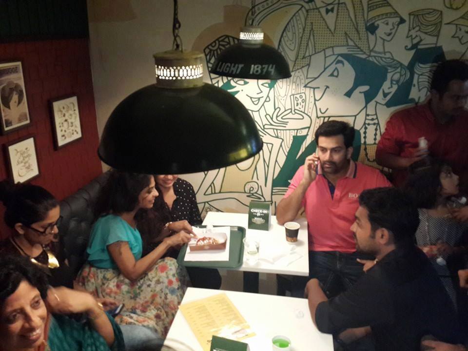 Prithviraj during the inaugural function of Asif Ali's Cafe Asif Ali