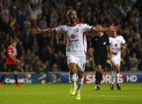 Will Grigg MK Dons Manchester United