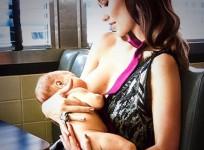 Olivia Wilde breastfeeds her son