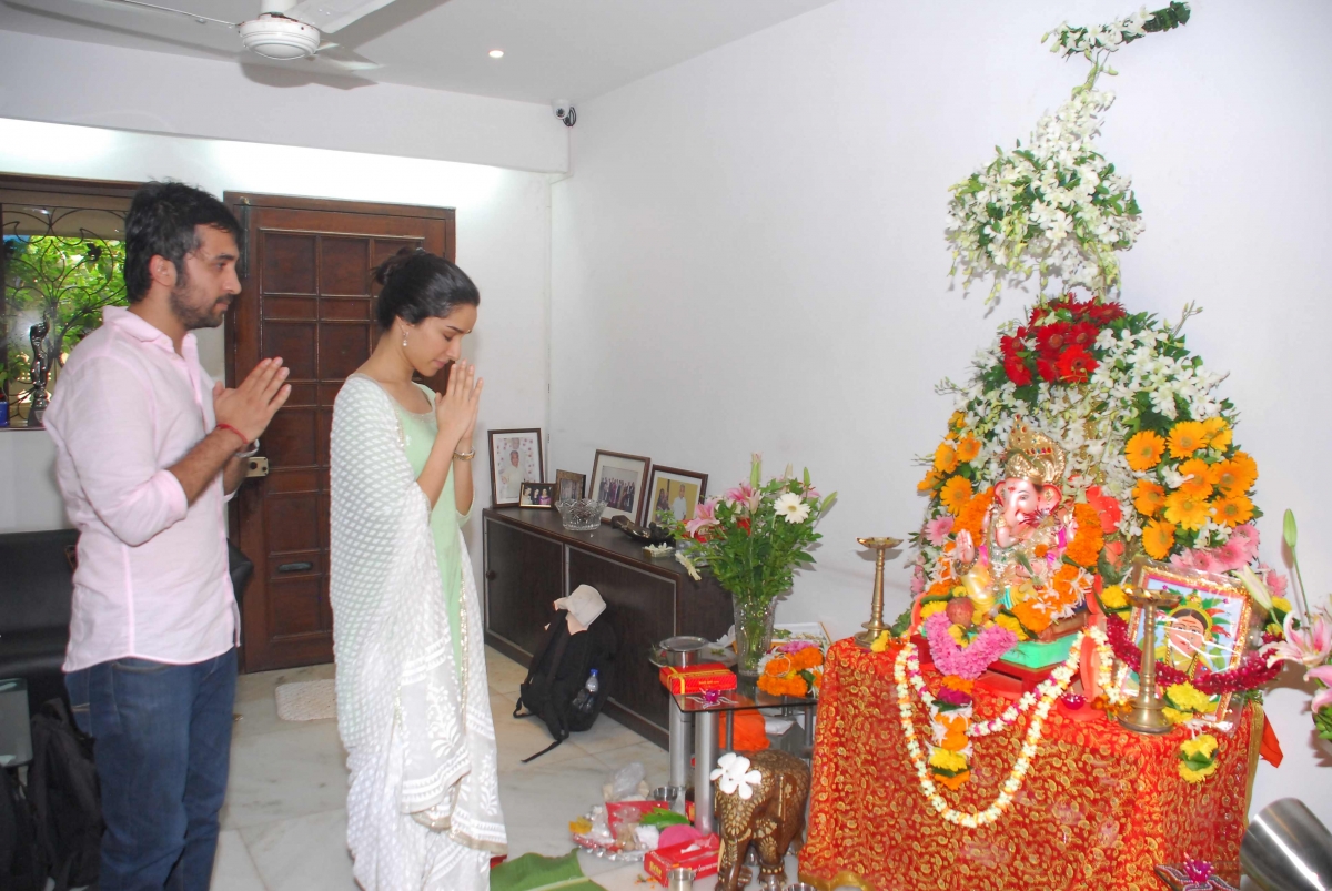 Shraddha Kapoor celebrates Ganesh Chaturthi at home Ganesh Chaturthi