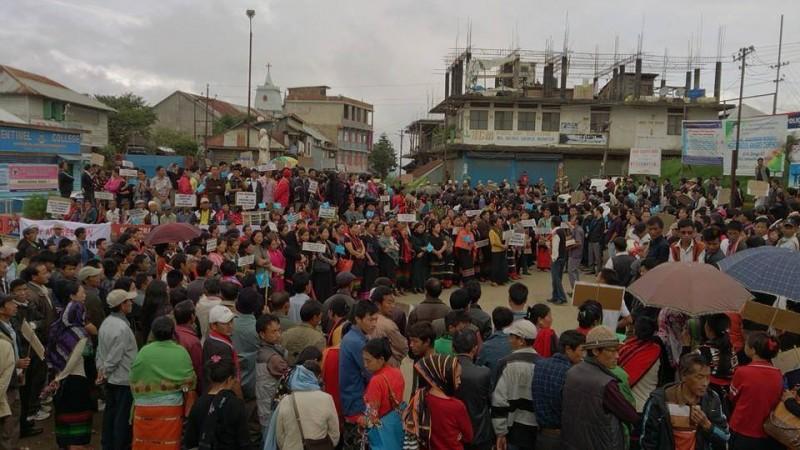 Protest In Ukhrul, Manipur