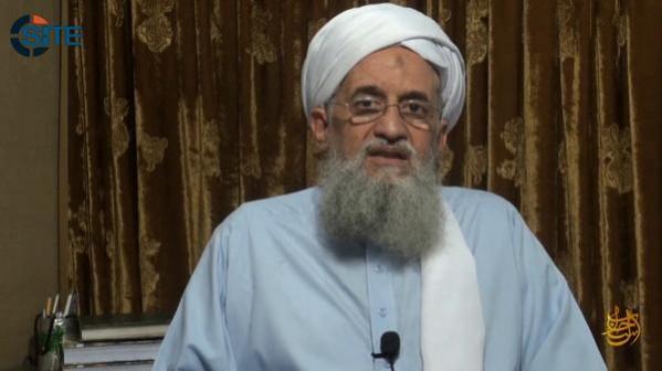 Screen capture from the video showing al-Qaeda leader Ayman al-Zawahiri. Al Qaeda leader