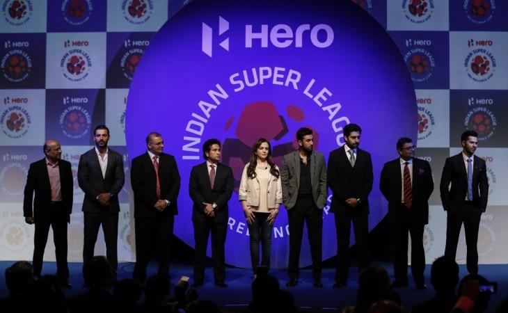 A still from the emblem-unveiling ceremony of the Indian Super League in Mumbai last year Indian Super League