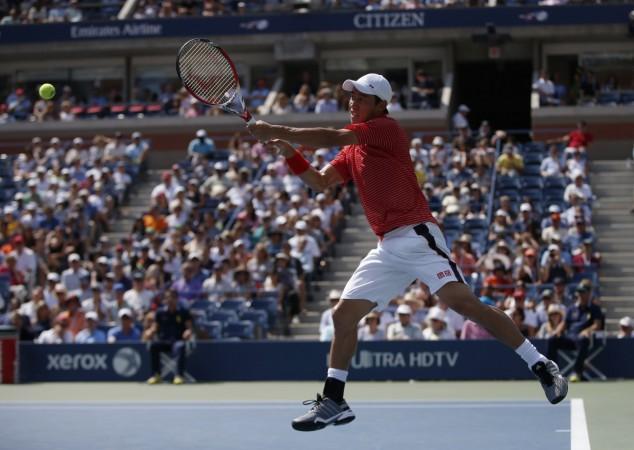 Nishikori usually looks to create an open court from the baseline, so that he can hit a backhand down the line. Kei Nishikori