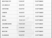 Apple iPhone 6 release time table