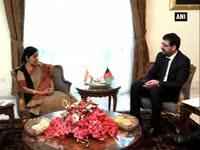 sushma-swaraj-arrives-in-afghanistan-to-bolster-ties