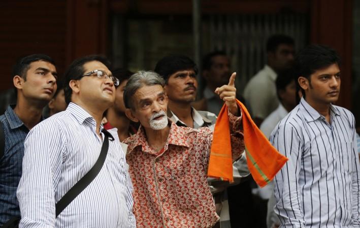People outside BSE Mumbai