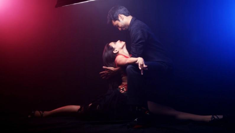 Sonali Kunmun Das and Salsa partner Adiseshan Prithvi Sonali Kunmun Das and Adiseshan Prithvi Salsa dancing