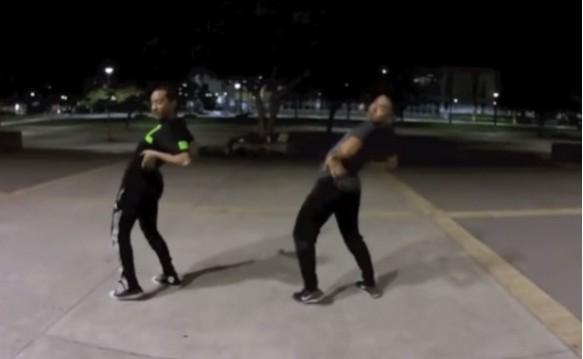 Jeffrey Caluag and Dimitry Mendez dance to Nicki Minaj's Anaconda Jeffrey Caluag and Dimitry Mendez dance to Nicki Minaj's Anaconda