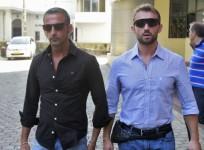 Italian sailors Salvatore Girone (R) and Massimiliano Latorre