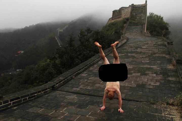 The Naked Handstander