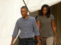 U.S. President Barack Obama and first lady Michelle Obama