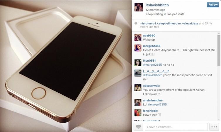 Param Sharma posted the picture of iPhone Param Sharma aka itslavishbitch