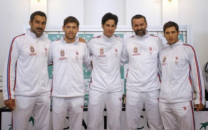 Serbia just about managed to get past India in their Davis Cup World Group playoff tie Serbia