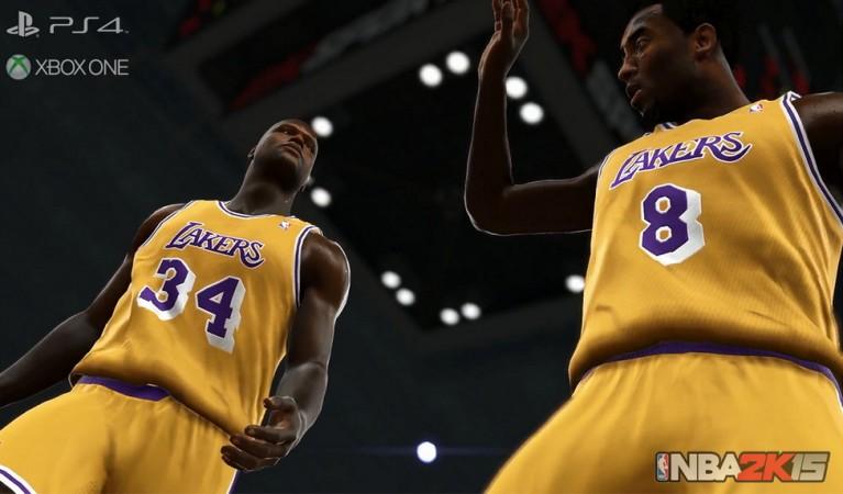 Lakers Black & White Jersey and Court - RELEASED for NBA2K14 PC