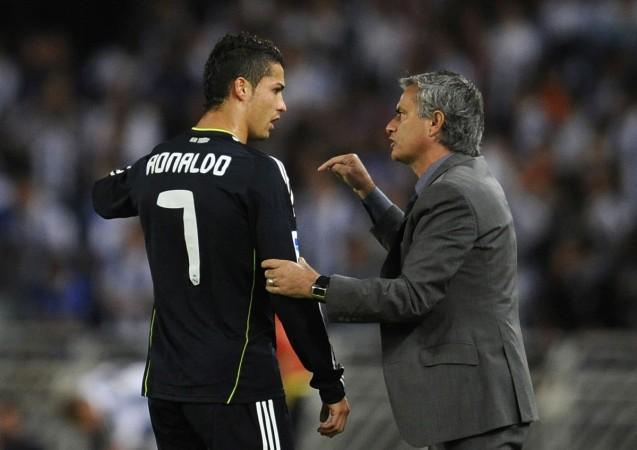 Cristiano Ronaldo and Jose Mourinho Mourinho