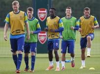 Arsenal Mertesacker Ramsey Welbeck Ozil Podolski