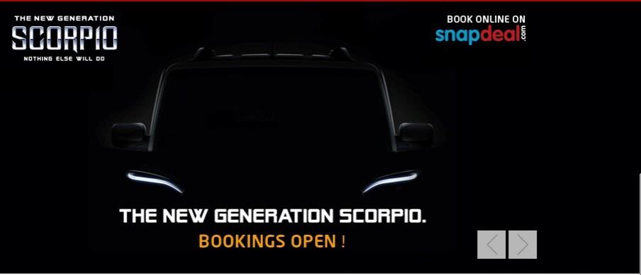 2014 Mahindra Scorpio Facelift Bookings Open on Snapdeal; Confirms 25 September Launch; Check Feature, Prcie Details 2014 Mahindra Scorpio Facelift Bookings Open on Snapdeal; Confirms 25 September Launch; Check Feature, Prcie Details