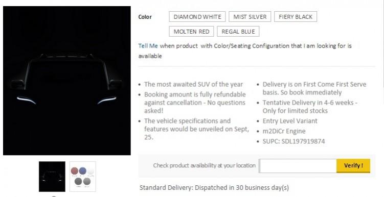 2014 Mahindra Scorpio Facelift Bookings Open on Snapdeal; Confirms 25 September Launch; Check Feature, Prcie Details