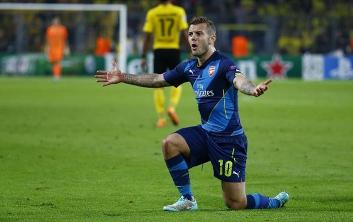Arsenal midfielder Jack Wilshere has been passed fit for the English Premier League clash at Aston Villa Arsenal Jack Wilshere