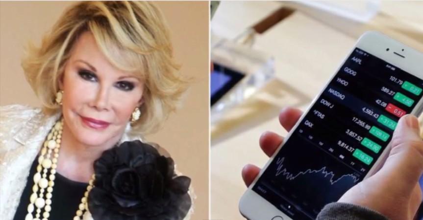Joan River Promotes iPhone 6 from the Grave Joan River Promotes iPhone 6 from the Grave