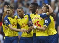 Arsenal Mesut Ozil Oxlade-Chamberlain Welbeck Gibbs Ramsey