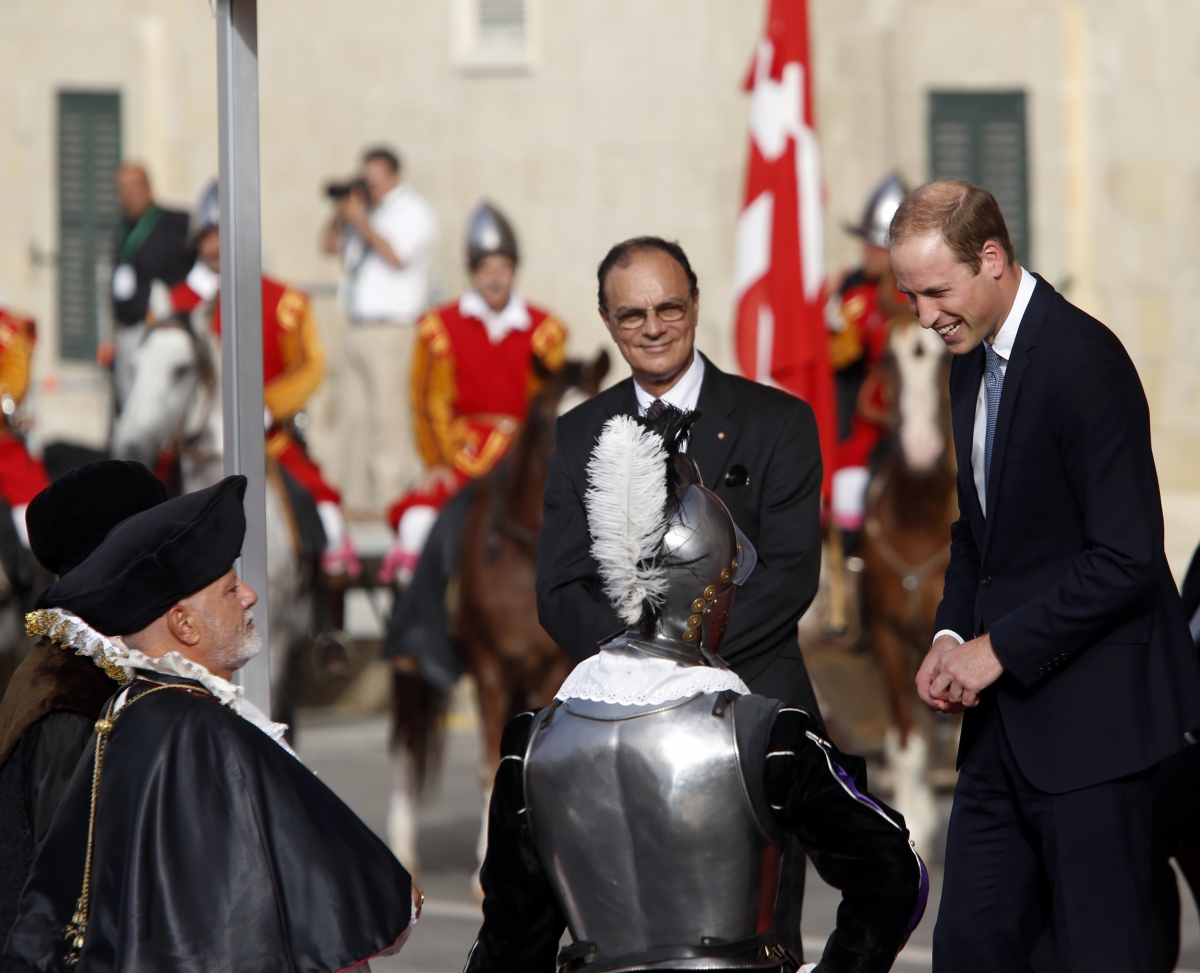 Prince William Apologises to Crowd for his Pregnant Wife's Absence in Malta
