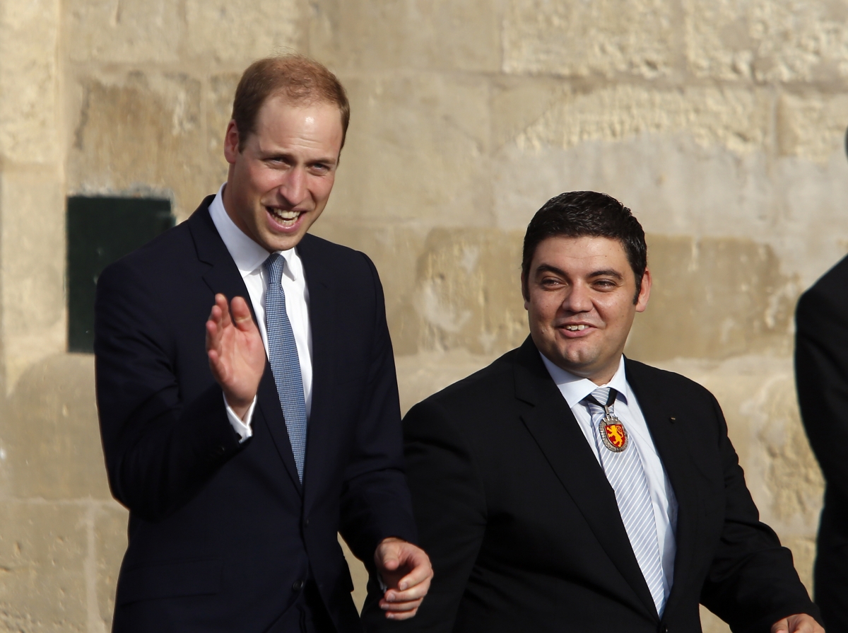 Prince William Apologises to Crowd for his Pregnant Wife's Absence in Malta