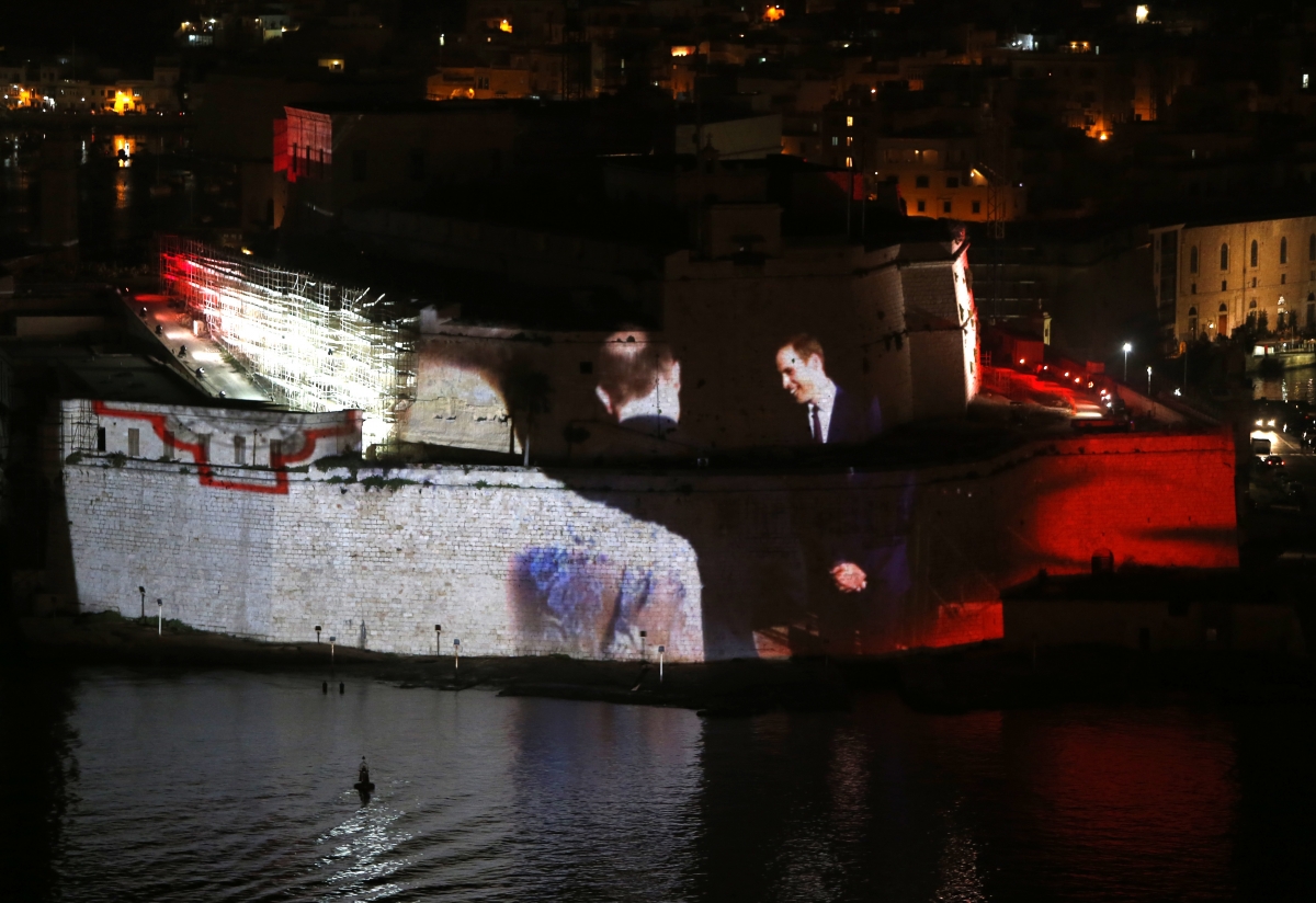 Prince William Apologises to Crowd for his Pregnant Wife's Absence in Malta