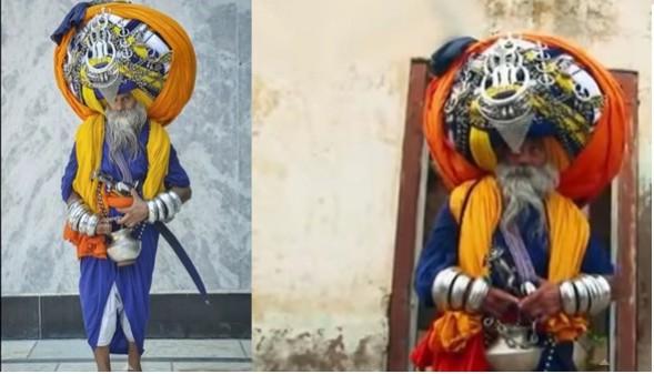 Avtar Singh Mauni's Turban is the same length as the same length as 13 Olympic-sized swimming pools Avtar Singh Mauni's Turban is the same length as the same length as 13 Olympic-sized swimming pools