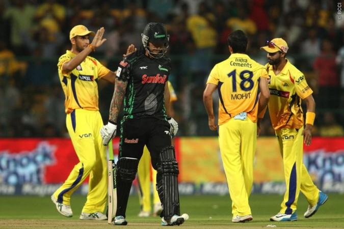 Cameron Delport of the Dolphins walks back to the dug out after losing his wicket during Match 8 of the Champions League Twenty20 between the Dolphins and the Chennai Super Kings. Cameron Delport