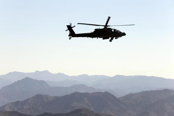 AH 64 Apache is a primary attack and destroy helicopter used by United States.