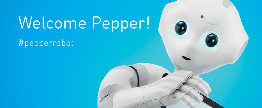 Robot Pepper Pepper Robot with a heart
