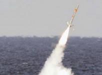 A Tomahawk missile being fired from a US Submarine.