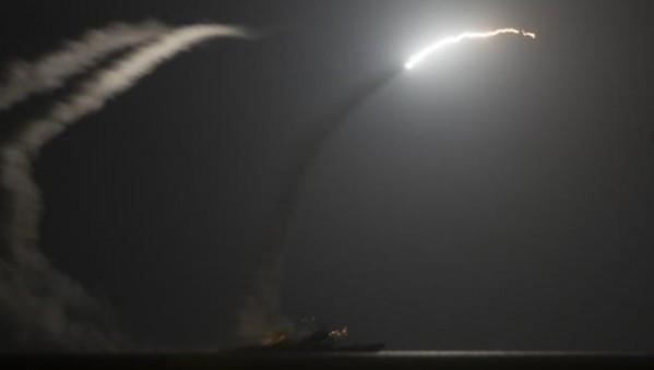 Indian Nirbhay cruise missile, touted as Indian Tomahawk failed in its test-flight on Wednesday. In Picture: US warship launches a Tomahawk cruise missile into Syria. Nirbhay missile