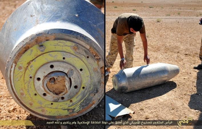 An unexploded Tomahawk missile found by ISIS militants in Homs. An unexploded Tomahawk missile found by ISIS in Homs.