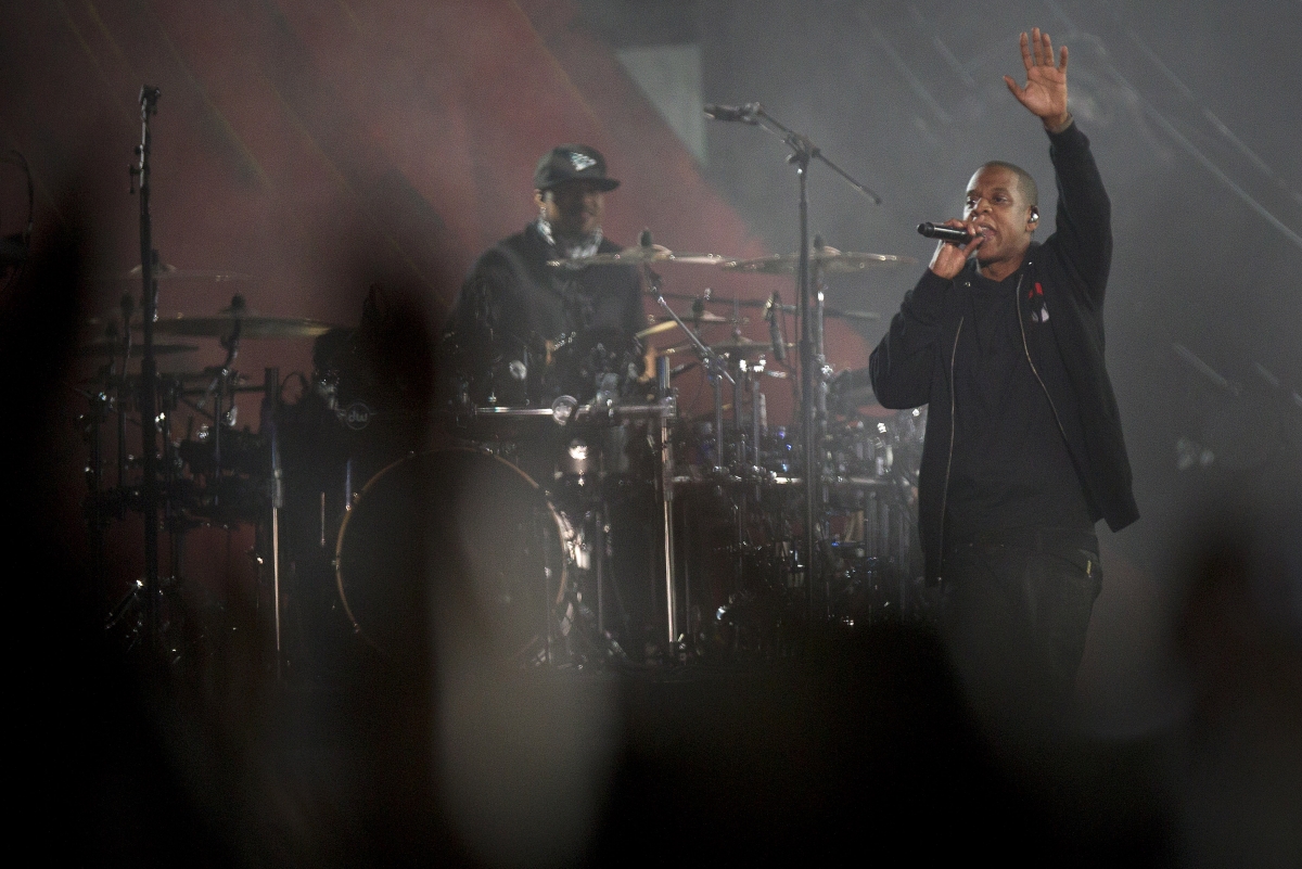 Jay-Z performs at the Global Citizen Festival 2014