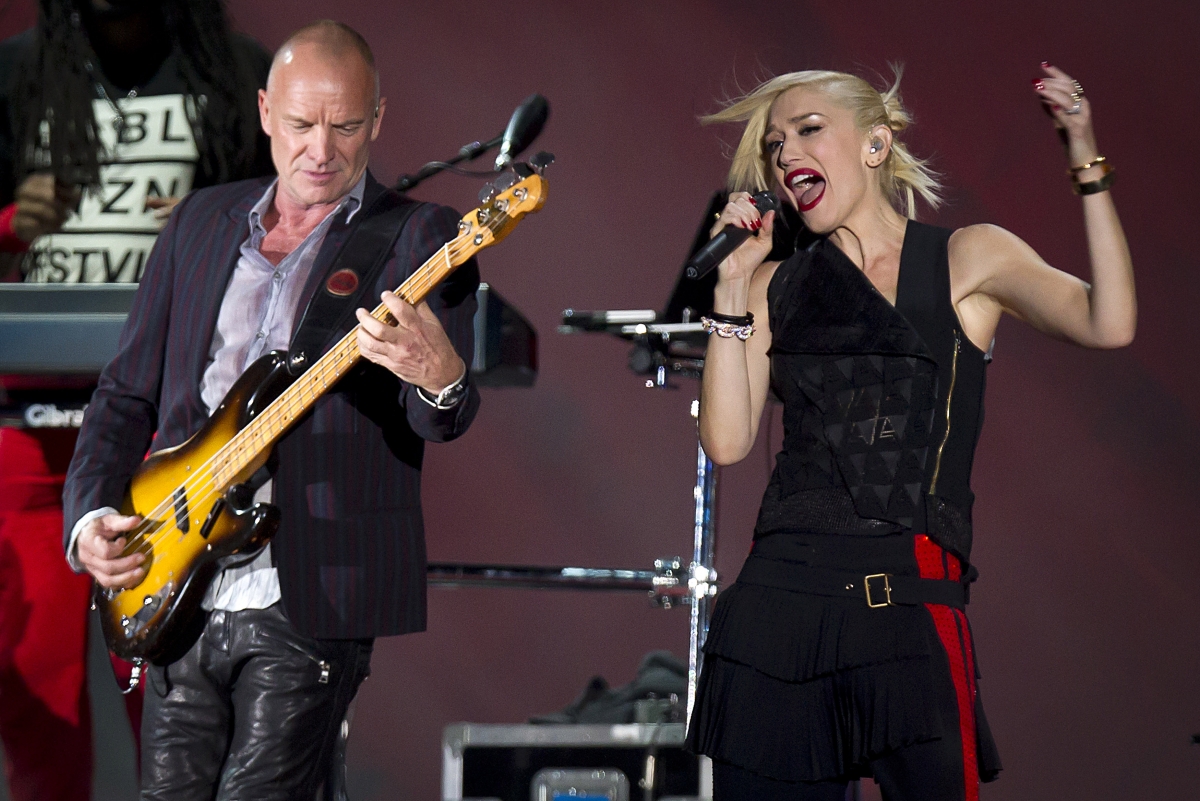 Sting and Gwen Stefani perform at the Global Citizen Festival