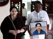 J Jayalalithaa and O Panneerselvam at Tamil Nadu.