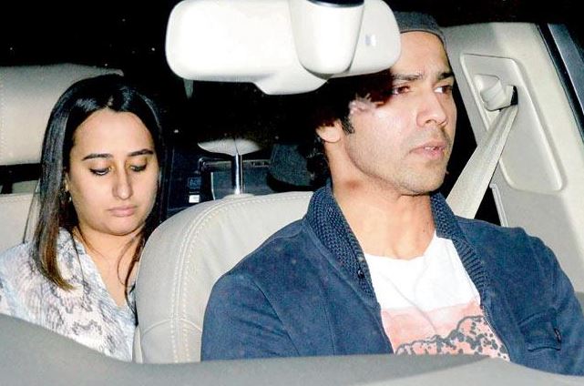 Varun Dhawan with Alleged girlfriend Natasha Dalal