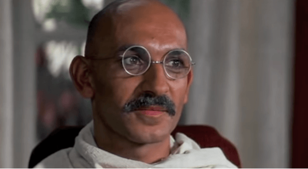 Ben Kingsley as Mahatma Gandhi. Gandhi Film