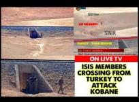 Video footage released by local news channels show ISIS militants can easily cross over from Turkey and then attack Kobane.
