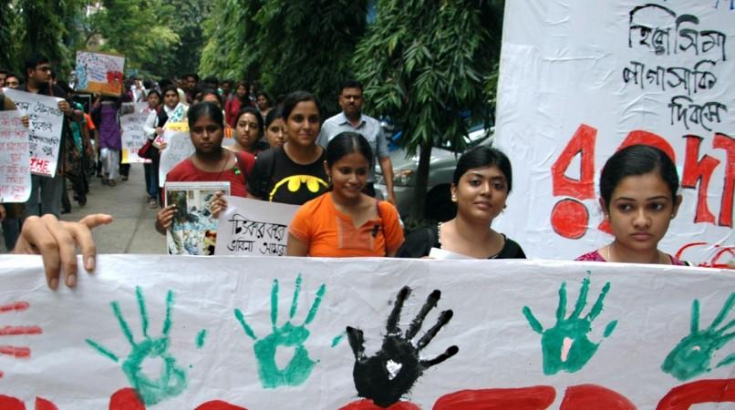 Students of Jadavpur University participate in a protest rally (file photo)